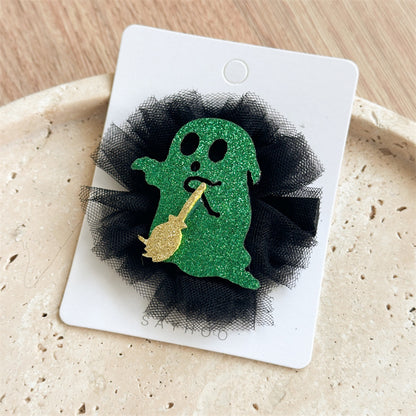 黑色南瓜貓咪髮夾