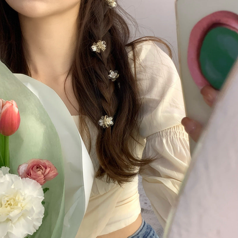 花朵簡約鯊魚夾－商品主圖｜https://igowo.tw/