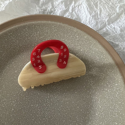 豹紋簡約鯊魚夾