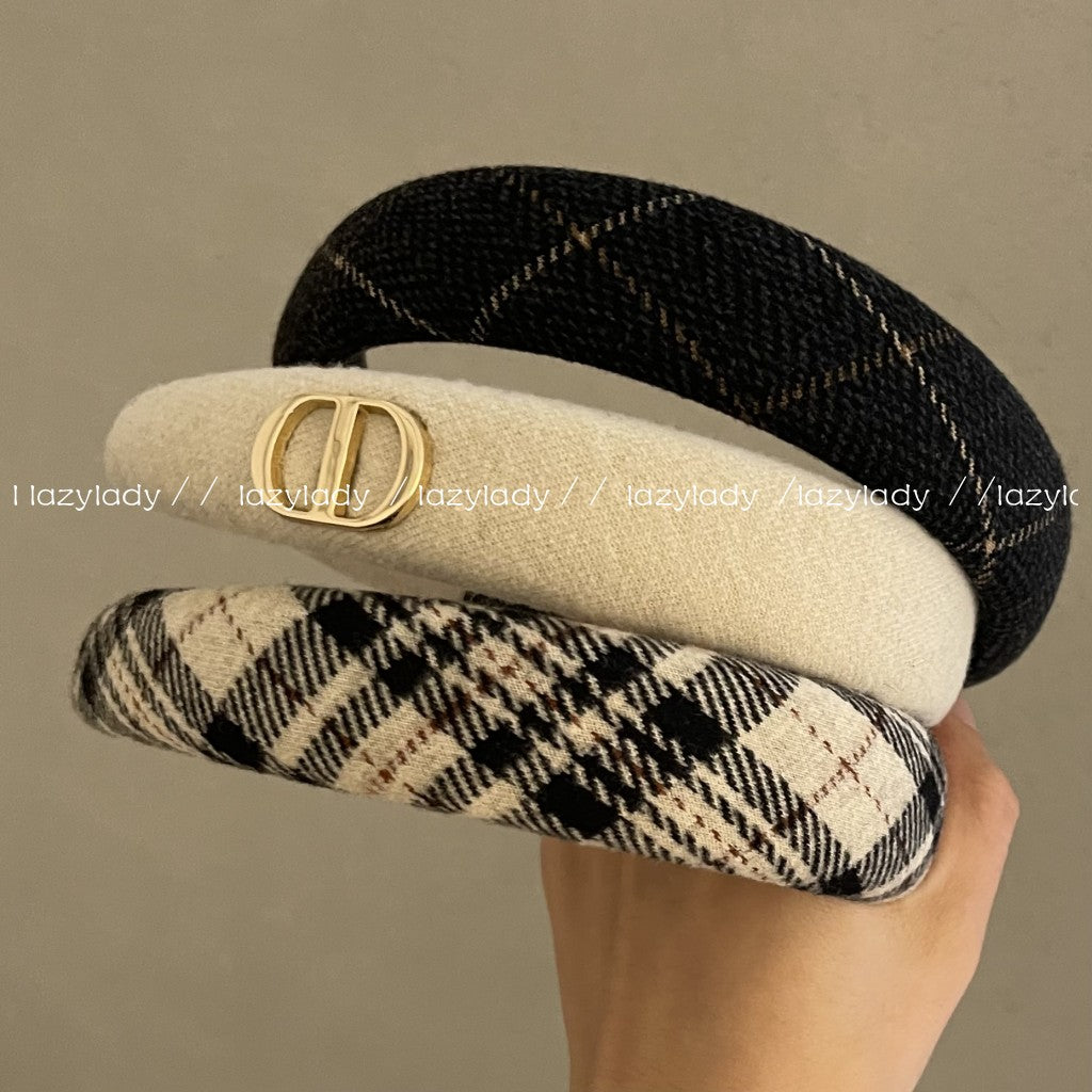寬版簡約髮箍－商品主圖｜https://igowo.tw/