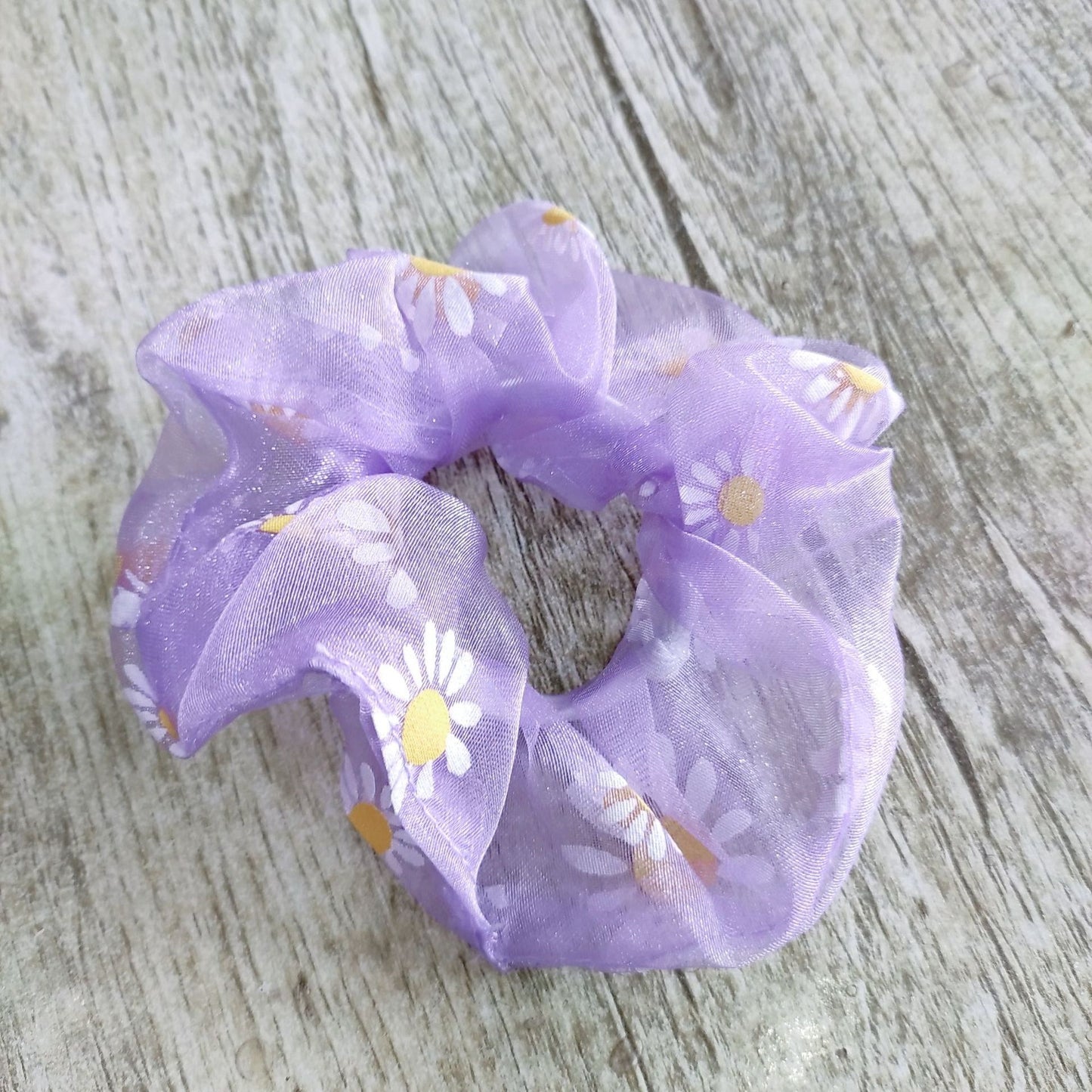 網紗雛菊復古髮圈
