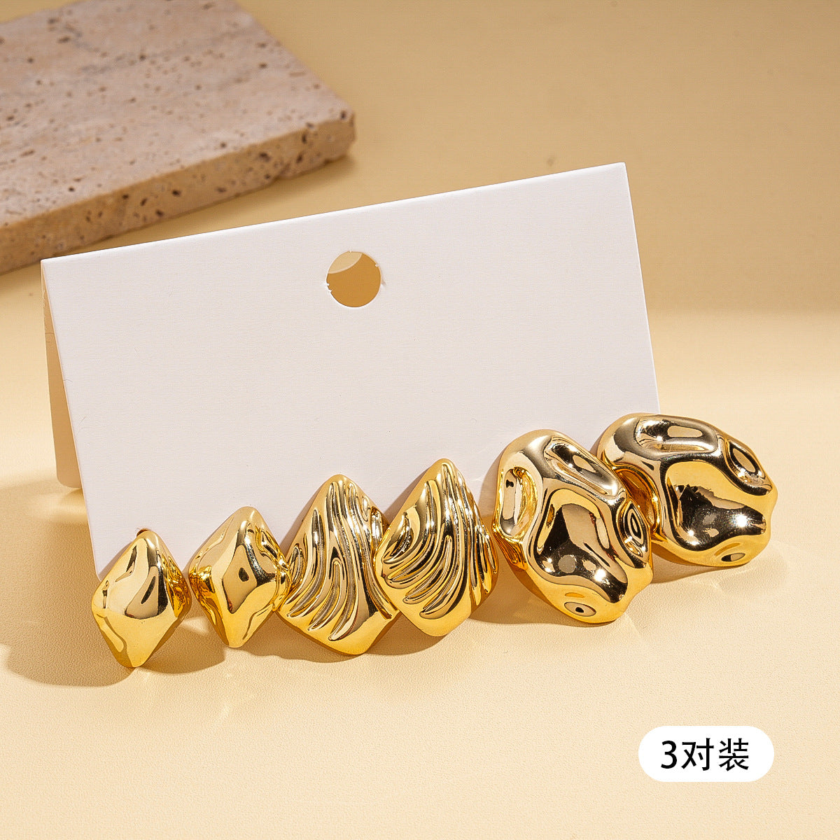 珍珠花朵流蘇耳環套組－細節特寫93｜https://igowo.tw/