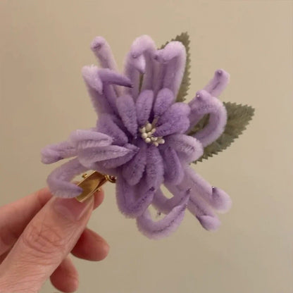 雛菊復古髮夾