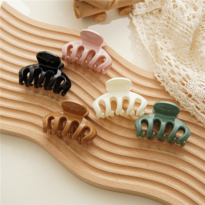 黑色簡約髮夾－第二視角實拍｜https://igowo.tw/