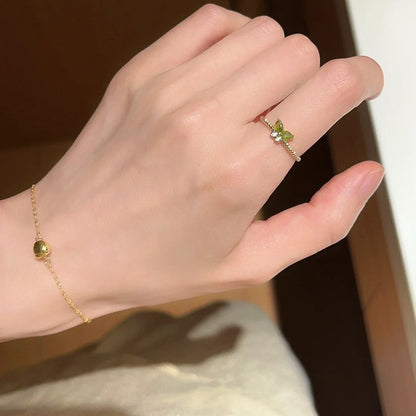 彩色琺瑯蝴蝶戒指－細節特寫16｜https://igowo.tw/