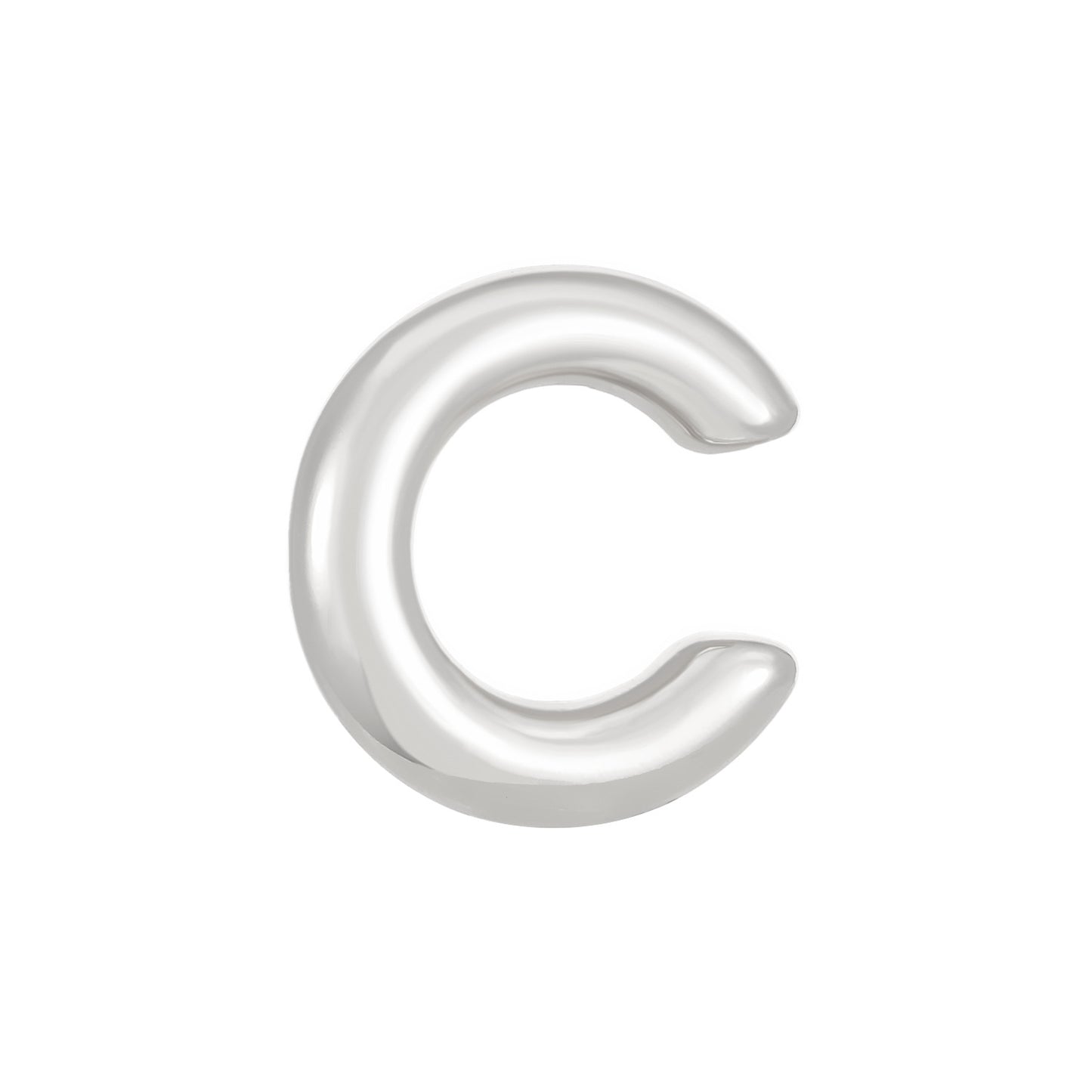 金屬C形免耳洞耳夾－細節特寫7｜https://igowo.tw/