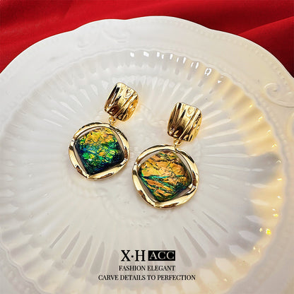 復古簡約耳環－細節特寫92｜https://igowo.tw/