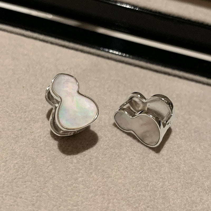 貝母葫蘆雙面復古耳環