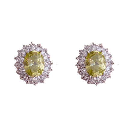 S925鋯石耳釘