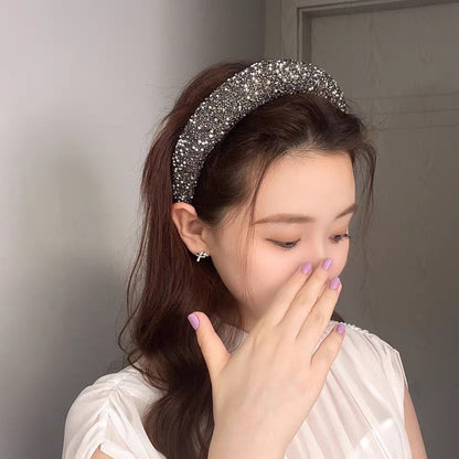 鋯石簡約髮箍－33#髮箍-黑色款細節｜https://igowo.tw/