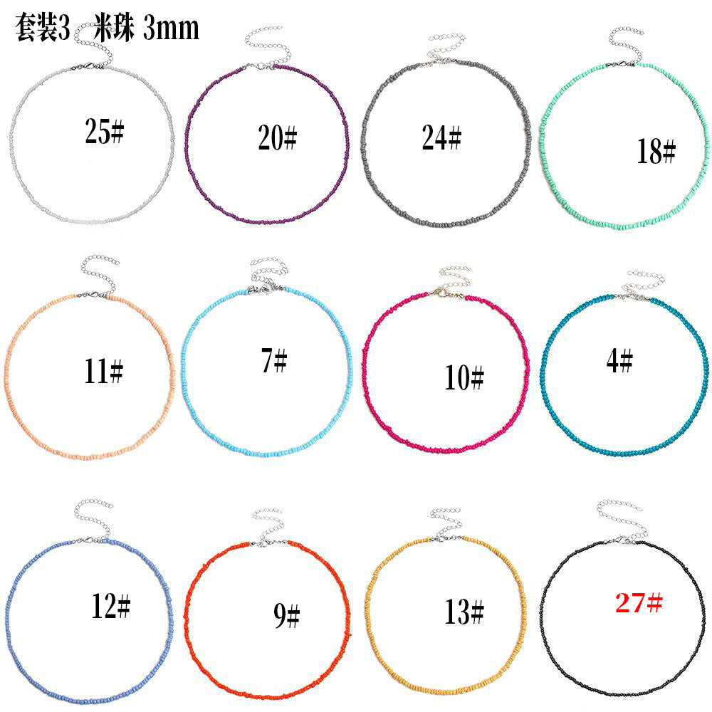 串珠簡約項鍊－套裝4款細節31｜https://igowo.tw/