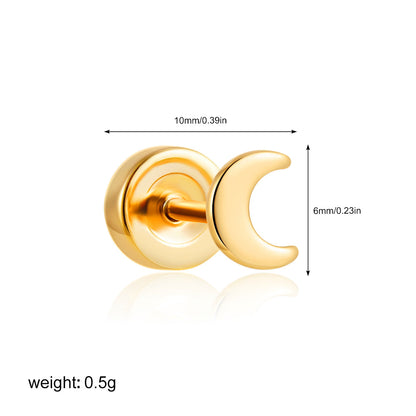 金色鋯石小巧耳釘－細節特寫80｜https://igowo.tw/