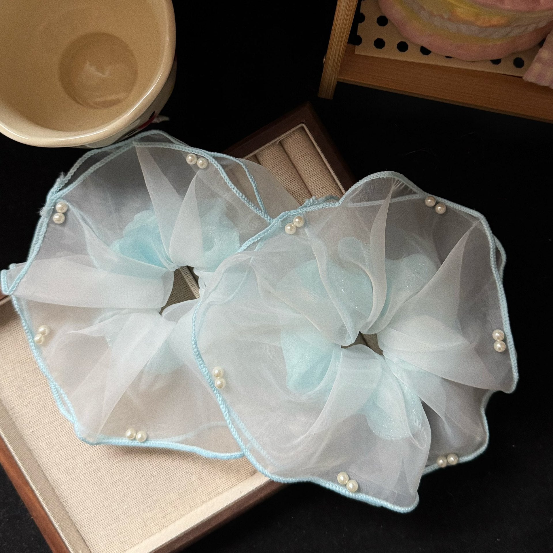 網紗大腸圈簡約髮圈－商品主圖｜https://igowo.tw/