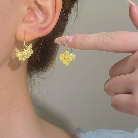 花朵流蘇耳環－商品主圖｜https://igowo.tw/