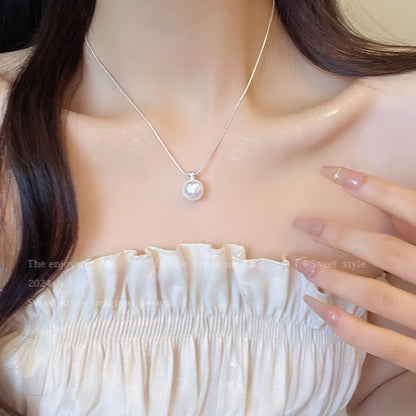 小燈泡珍珠吊墜項鏈
