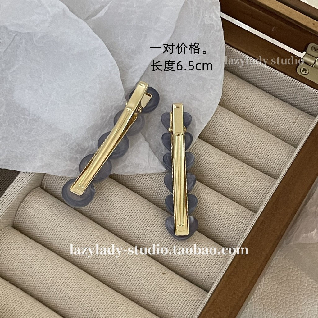 簡約經典髮夾－琥珀色款細節｜https://igowo.tw/