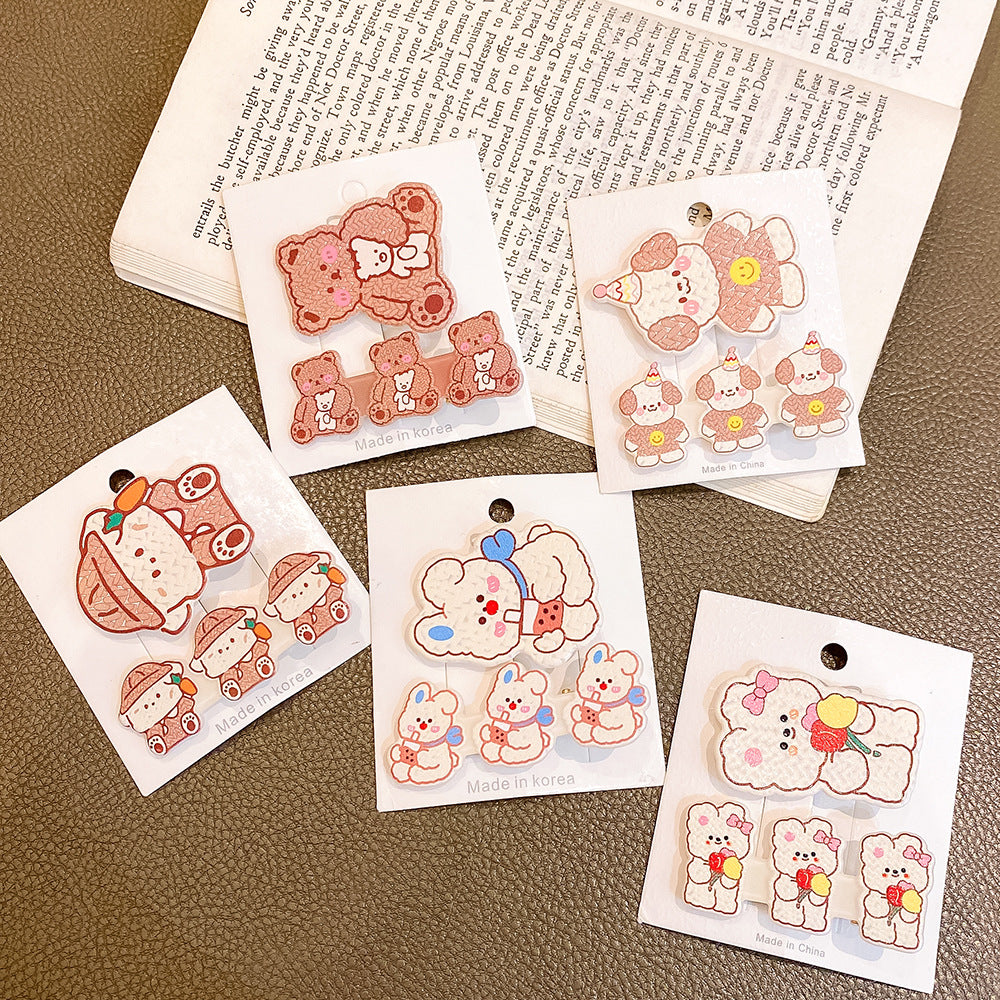 壓克力卡通髮夾－商品主圖｜https://igowo.tw/