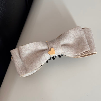 愛心蝴蝶結髮夾
