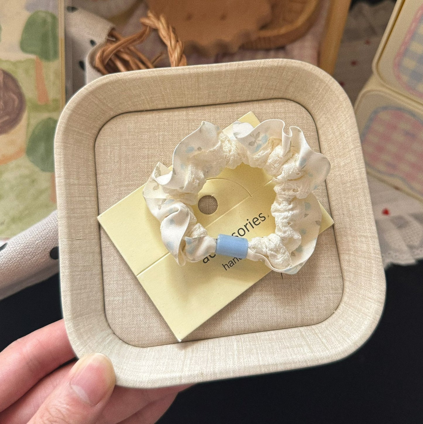 繽紛鬱金香卡通髮圈