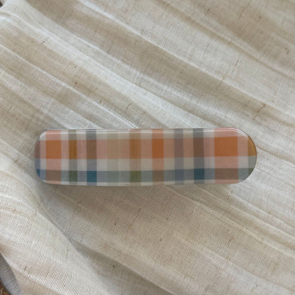 格紋波點髮夾