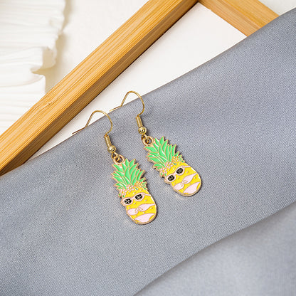 琺瑯小熊不對稱耳環－4/卡通蘑菇D款細節｜https://igowo.tw/