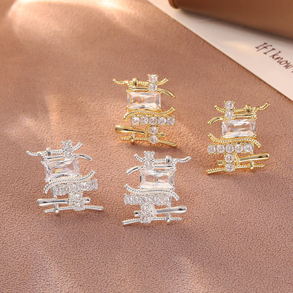 金屬編織復古耳釘－商品主圖｜https://igowo.tw/
