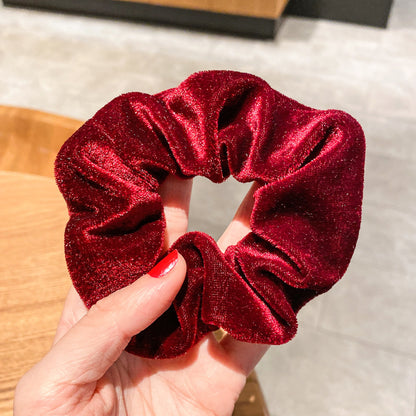 絨面大腸圈復古髮圈