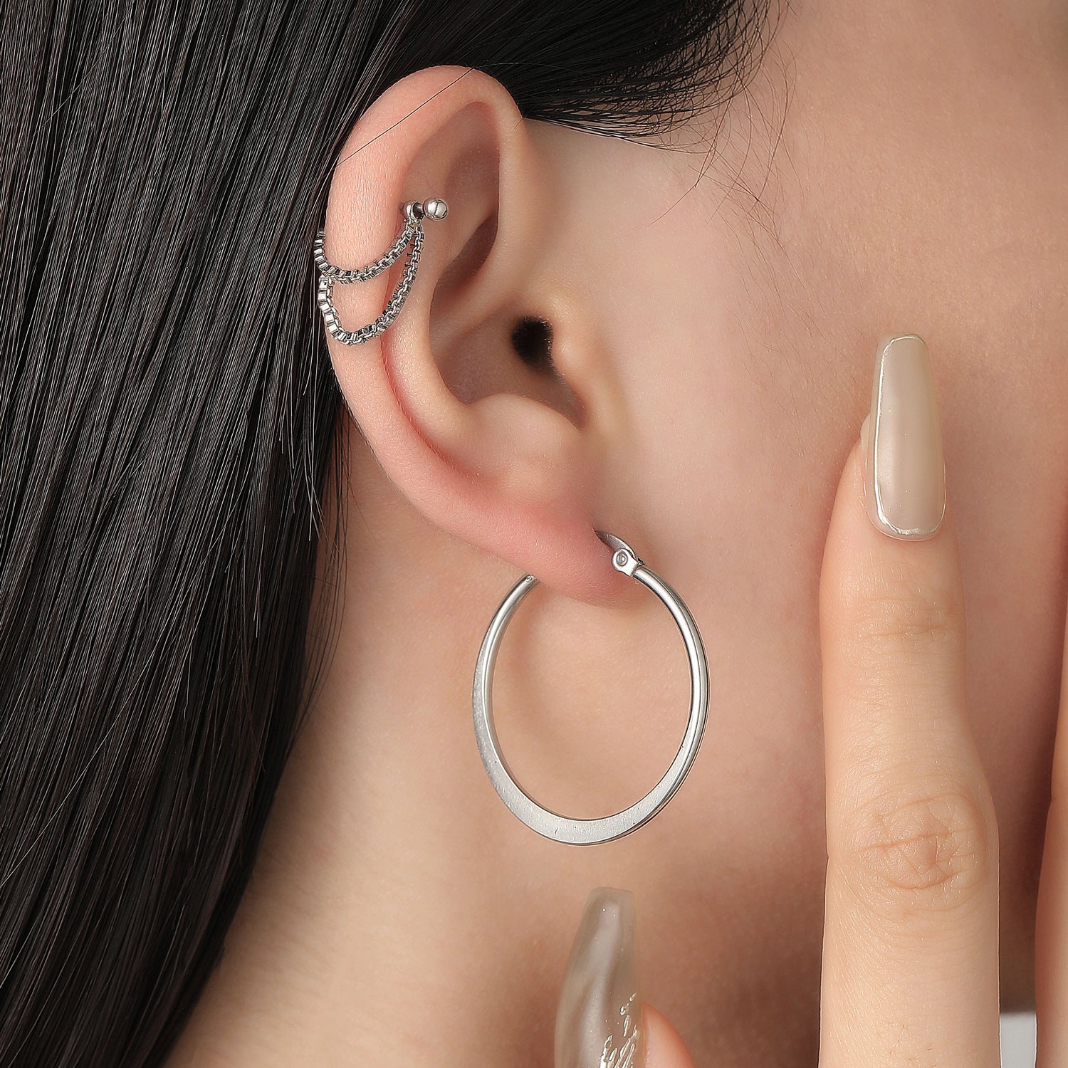 迴紋針別針耳釘套組－商品主圖｜https://igowo.tw/