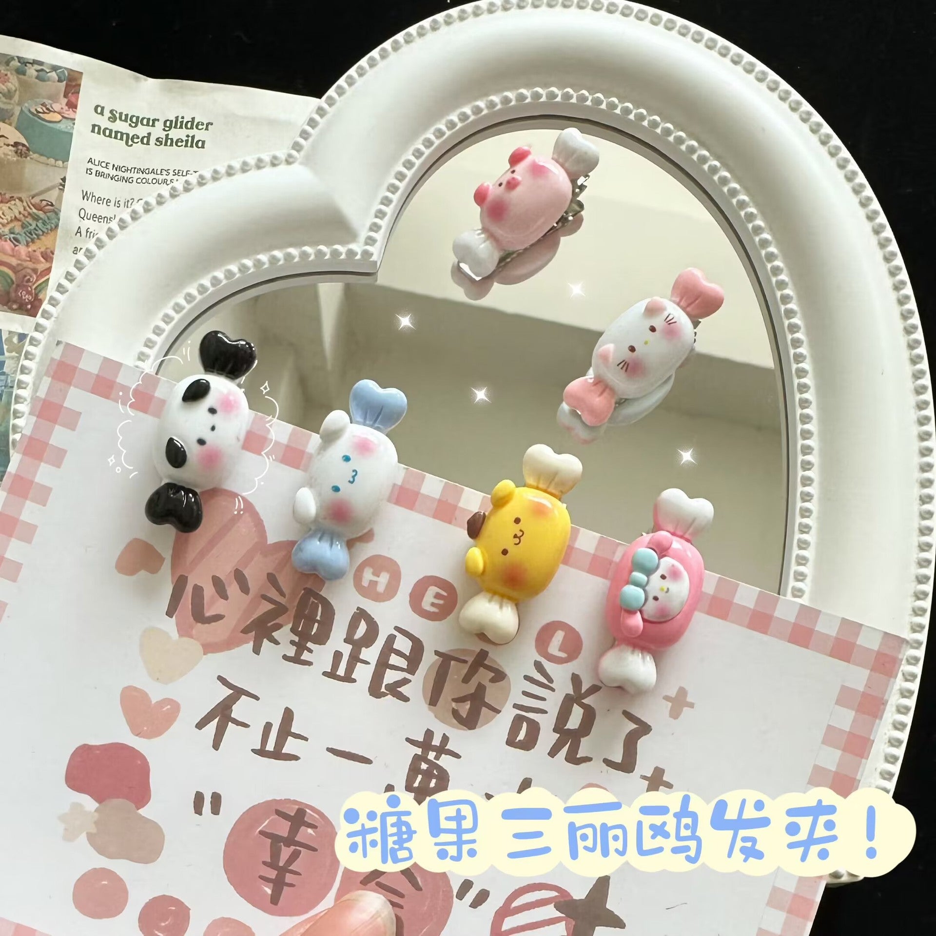 卡通簡約髮夾－商品主圖｜https://igowo.tw/