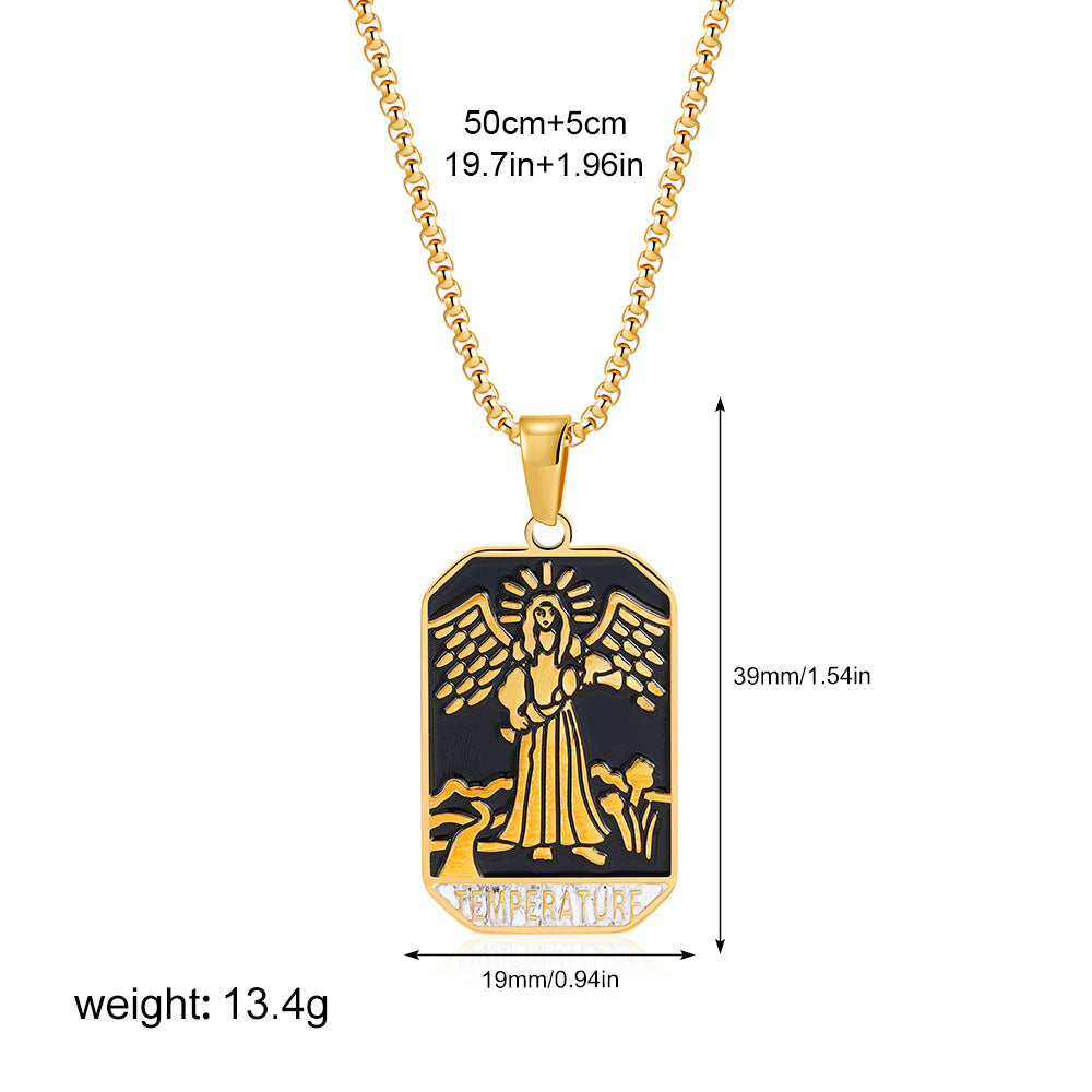 彩色星星方形墜飾項鍊－細節特寫41｜https://igowo.tw/