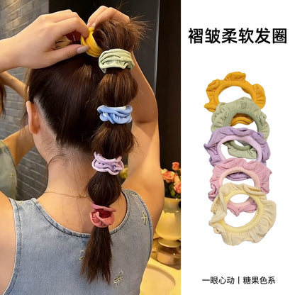 繽紛彈力繩髮圈－商品主圖｜https://igowo.tw/