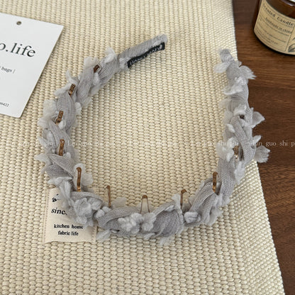 網紗纏繞編織髮箍