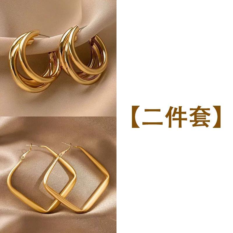 金屬復古耳釘－細節特寫25｜https://igowo.tw/