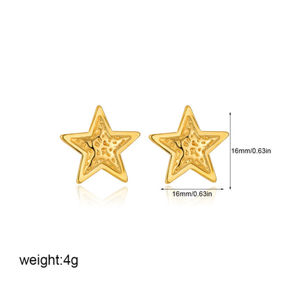 金色碎銀星星耳釘