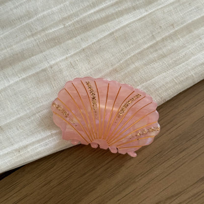 醋酸板材貝殼鑲鑽髮夾