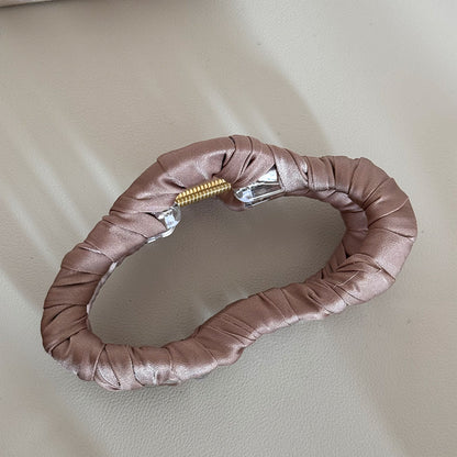 棕色布面纏繞鯊魚夾