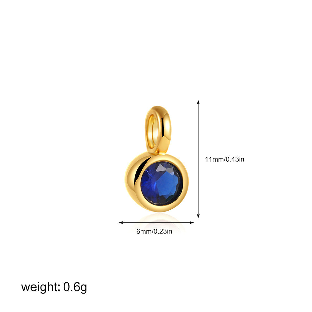 金色鋯石眼睛墜飾項鍊－細節特寫22｜https://igowo.tw/