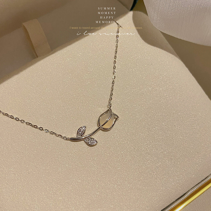 貓眼石鈦鋼項鍊－商品主圖｜https://igowo.tw/