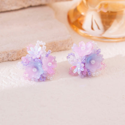繽紛太陽花編織耳釘－細節特寫40｜https://igowo.tw/