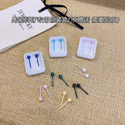 陶瓷簡約耳釘