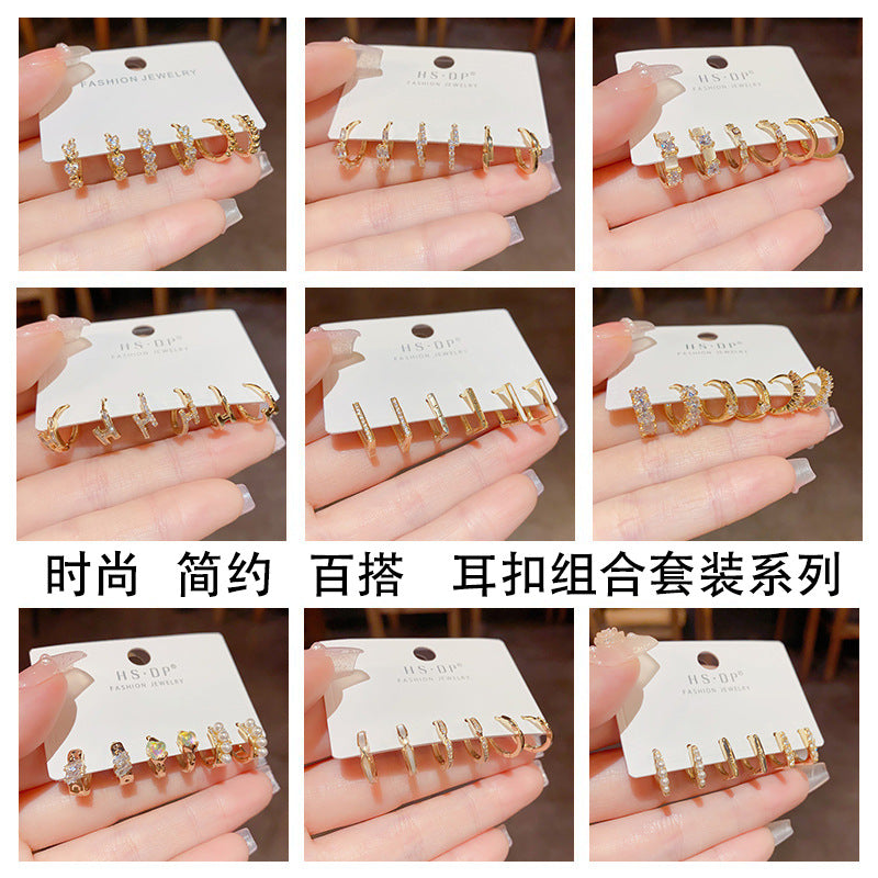 簡約耳扣套組－商品主圖｜https://igowo.tw/