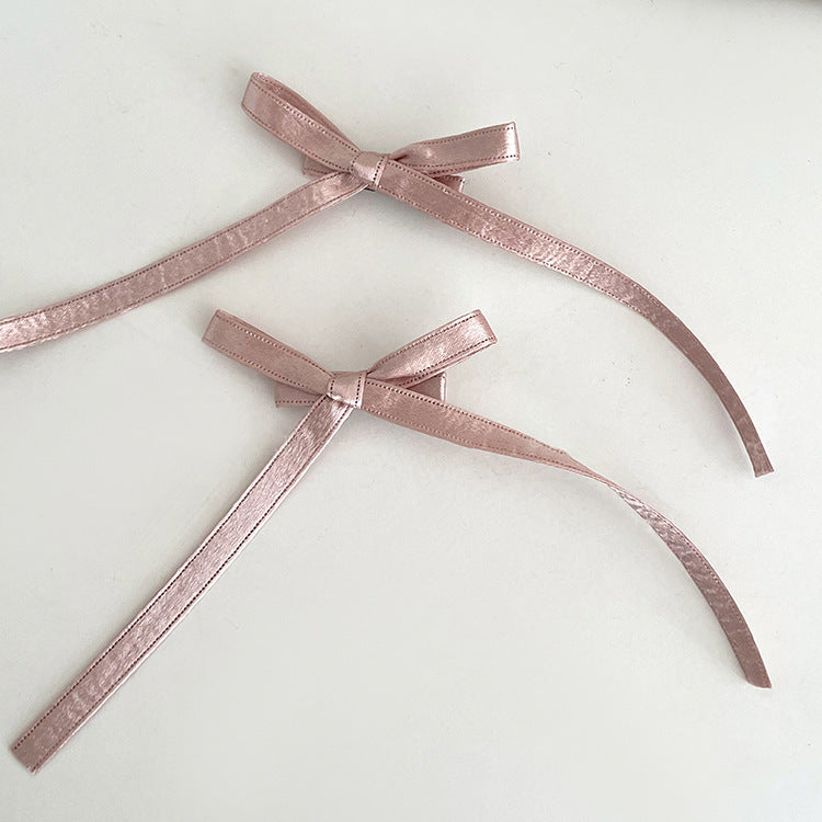 緞帶蝴蝶結小巧髮夾
