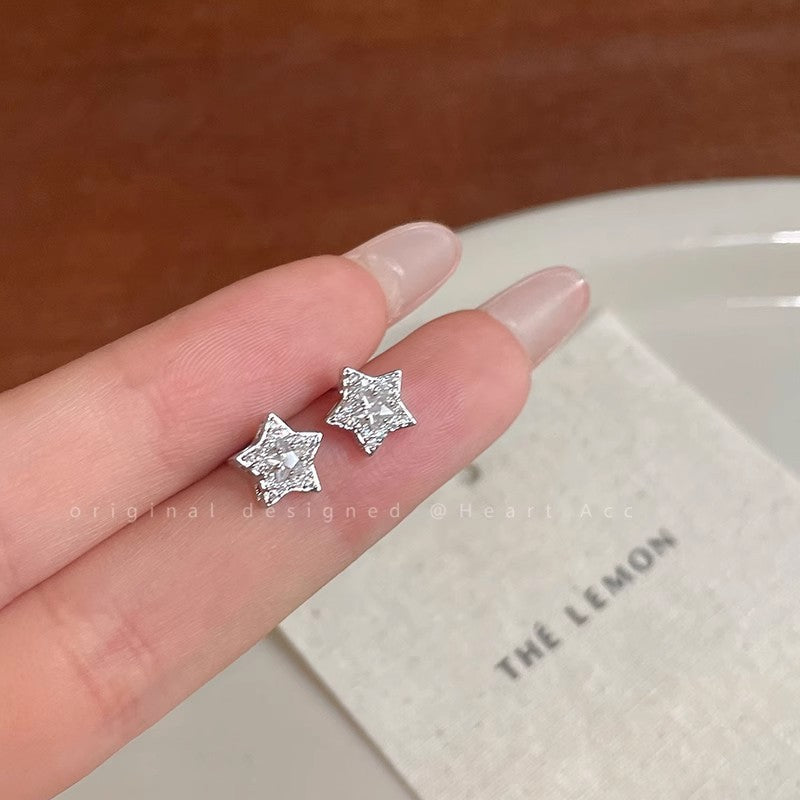 星星簡約耳釘