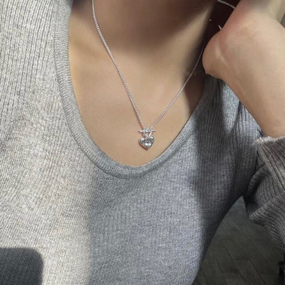 珍珠蝴蝶流蘇項鍊－細節特寫18｜https://igowo.tw/