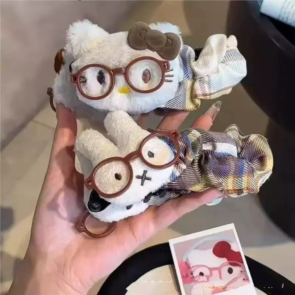 格紋貓咪鯊魚夾－商品主圖｜https://igowo.tw/