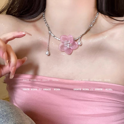 珍珠鋯石項鍊