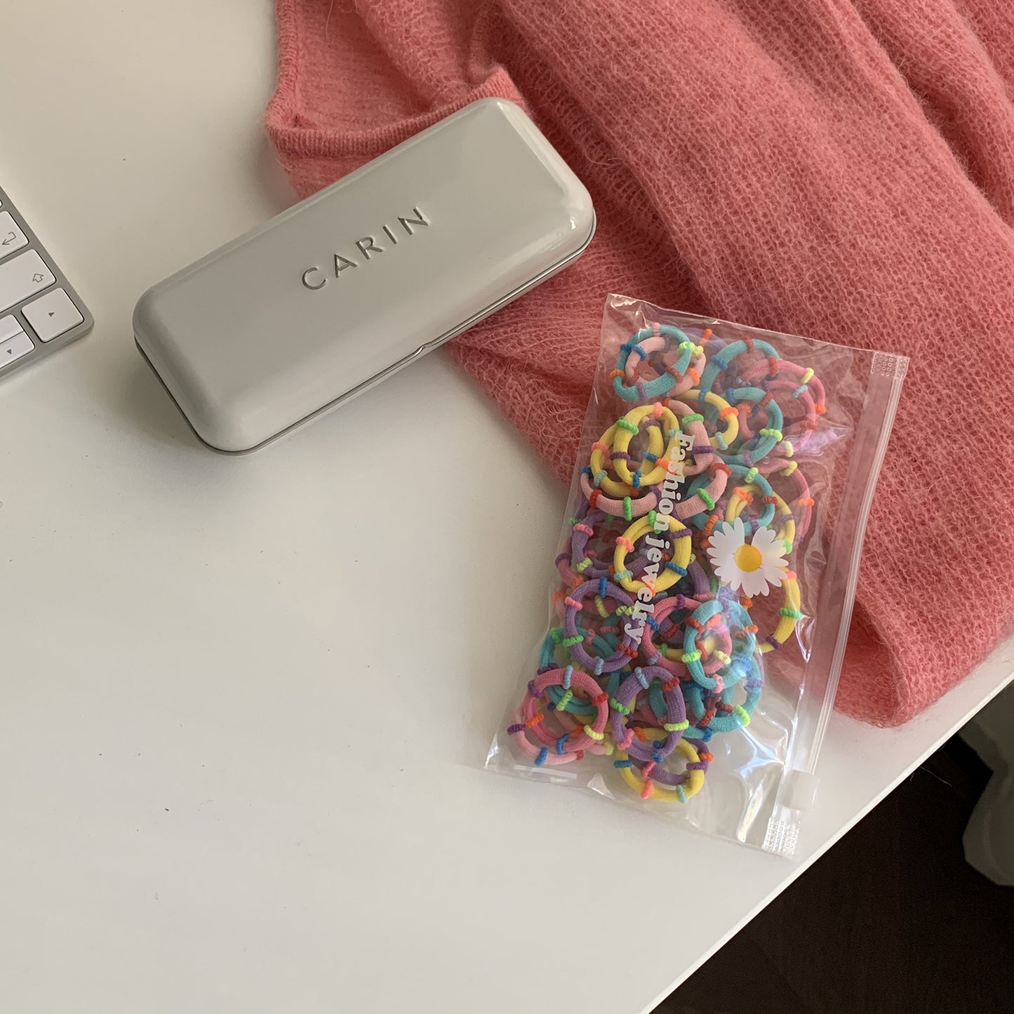 彩色簡約髮圈
