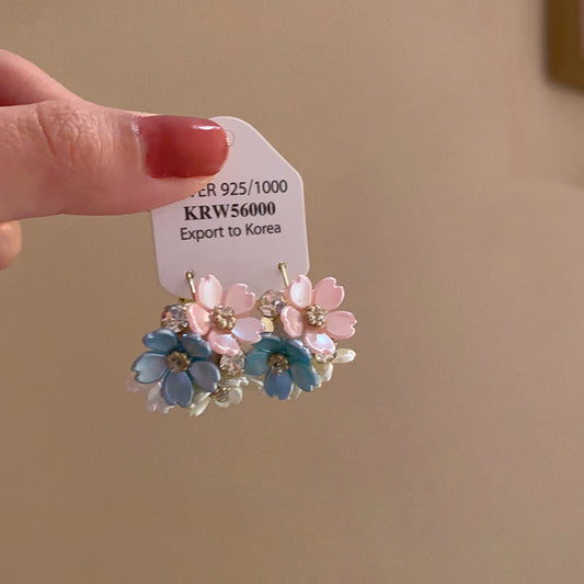 繽紛花朵耳釘－商品主圖｜https://igowo.tw/