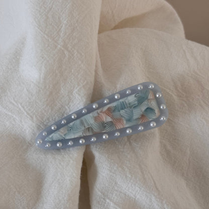 珍珠三角形髮夾