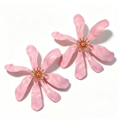 花朵耳釘